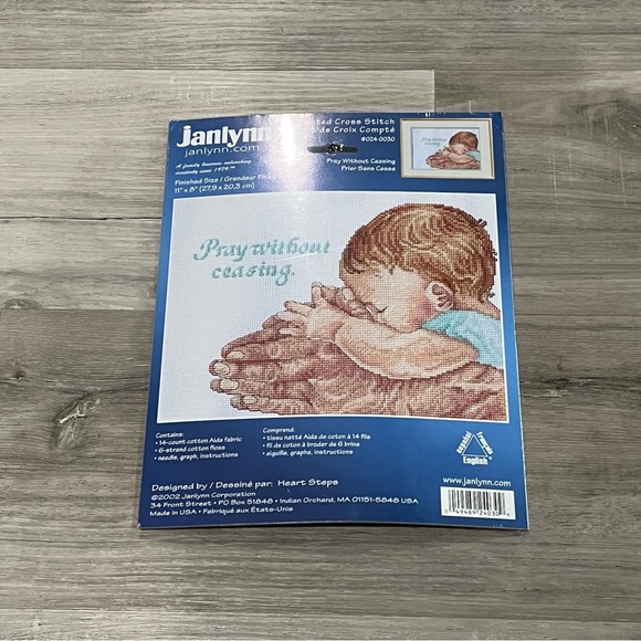 NWT Janlynn Pray Without Ceasing Counted Cross Stitch Kit - Picture 2 of 13